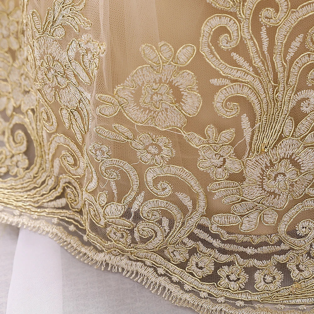 Summer Sequins Bow Baby Girl Dress Gold 1st First Birthday Princess Wedding Kids Party Dresses For Girl Bridesmaids Evening Gown