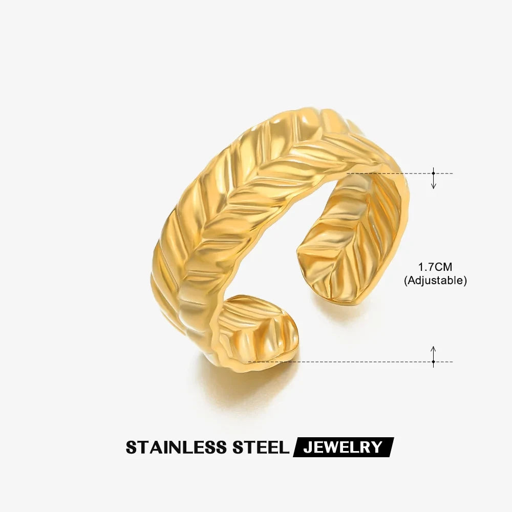 Stainless Steel Rings for Women Gold Color Women's Ring Female Male Luxury Jewelry Accessories