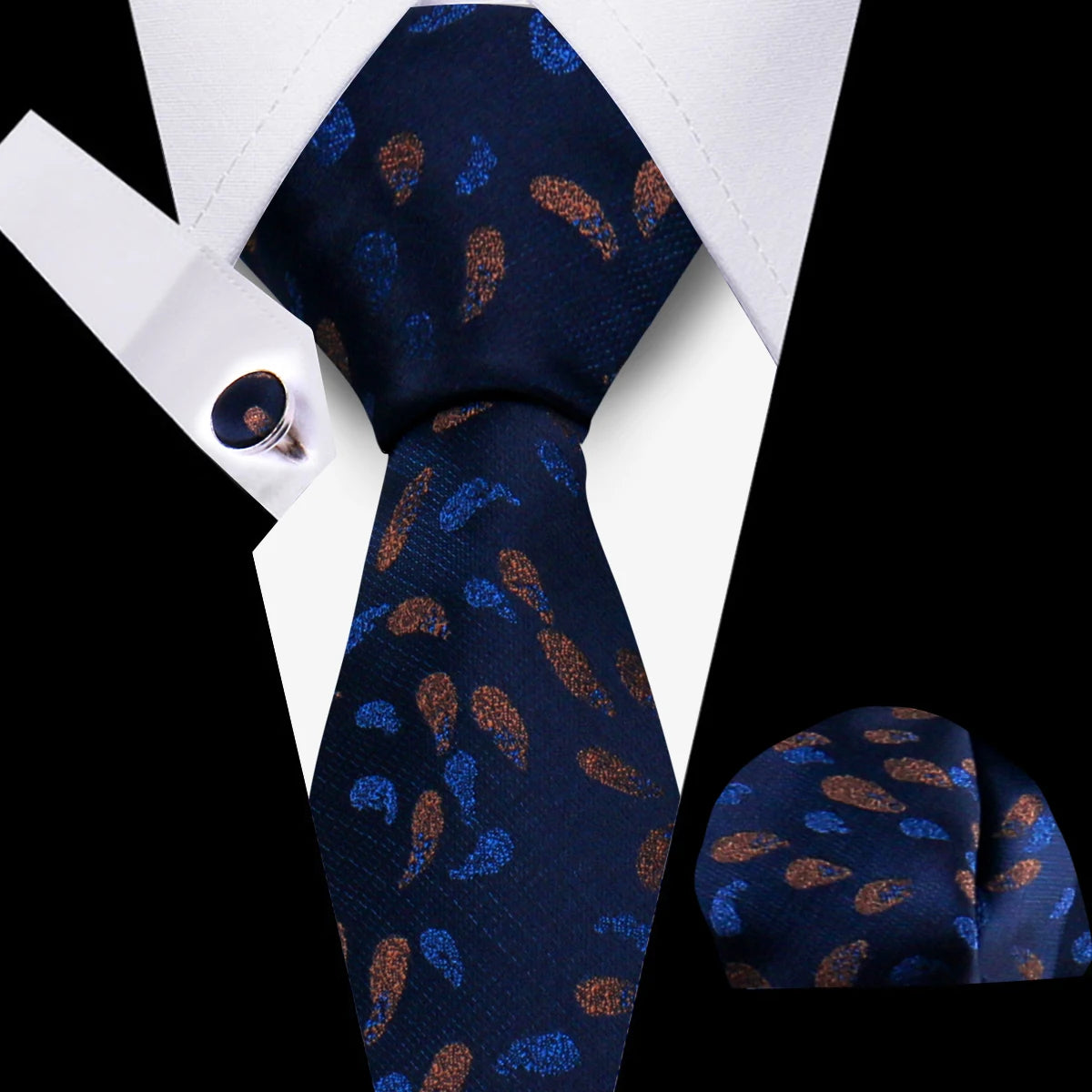 Tie For Men Classic Plaid Handkerchiefs Red Necktie Cufflinks For Men Blouse Business Wedding Accessories Women Collar Man Gift