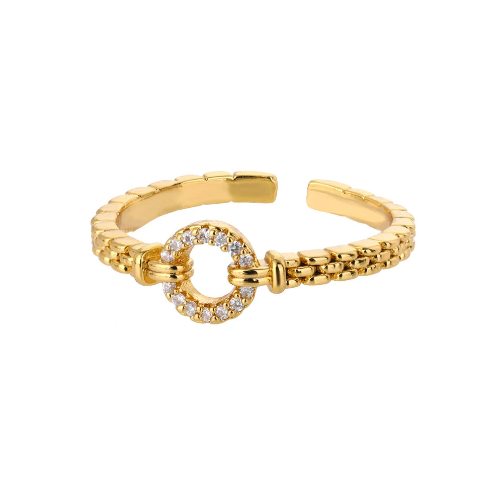 Stainless Steel Rings for Women Gold Color Women's Ring Female Male Luxury Jewelry Accessories