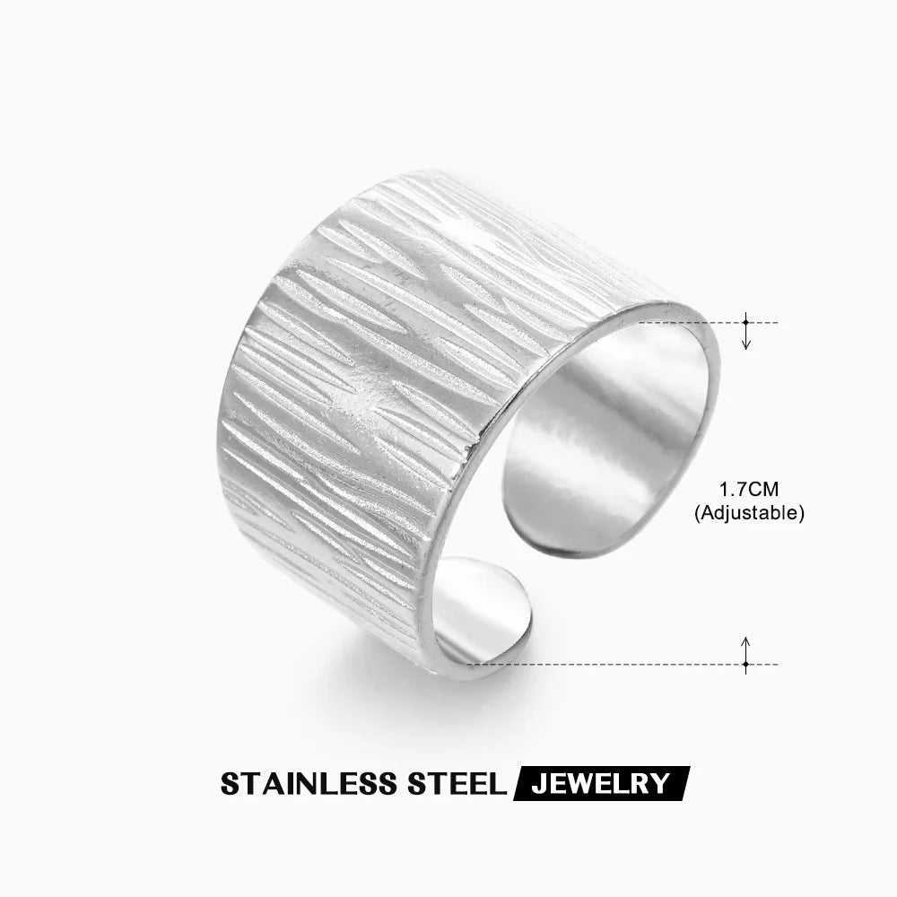 Stainless Steel Rings for Women Gold Color Women's Ring Female Male Luxury Jewelry Accessories