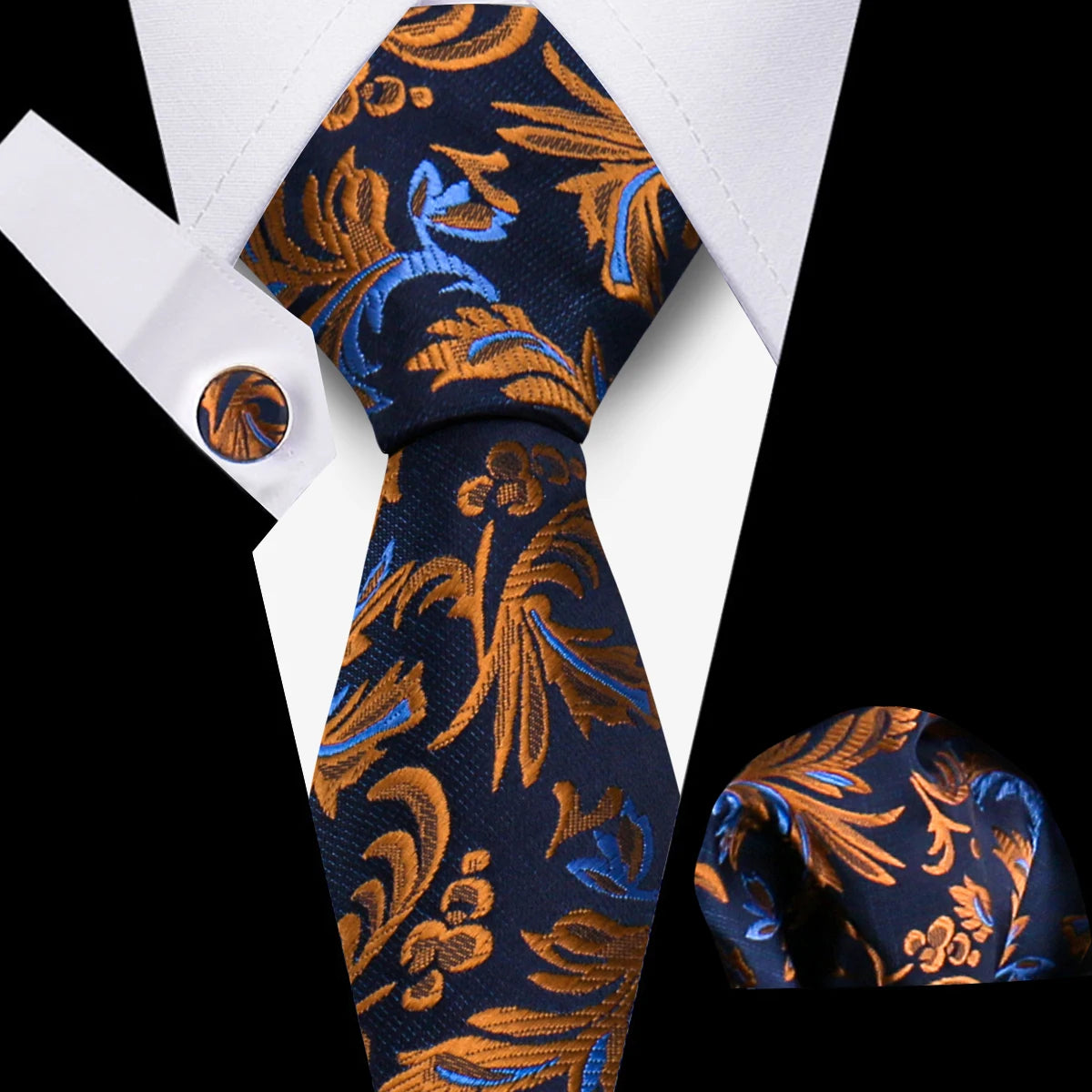 Tie For Men Classic Plaid Handkerchiefs Red Necktie Cufflinks For Men Blouse Business Wedding Accessories Women Collar Man Gift