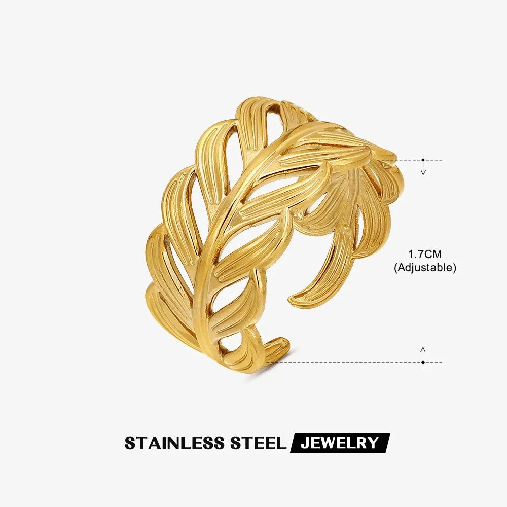 Stainless Steel Rings for Women Gold Color Women's Ring Female Male Luxury Jewelry Accessories