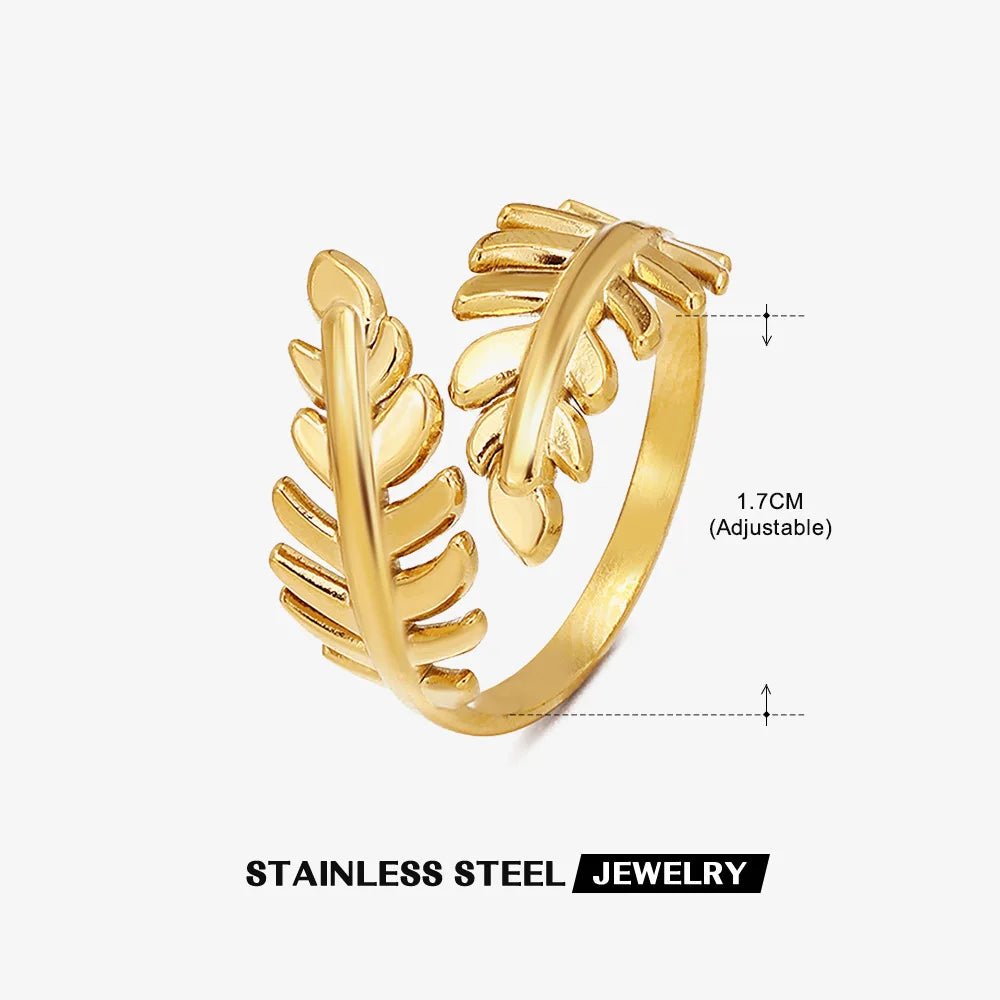 Stainless Steel Rings for Women Gold Color Women's Ring Female Male Luxury Jewelry Accessories