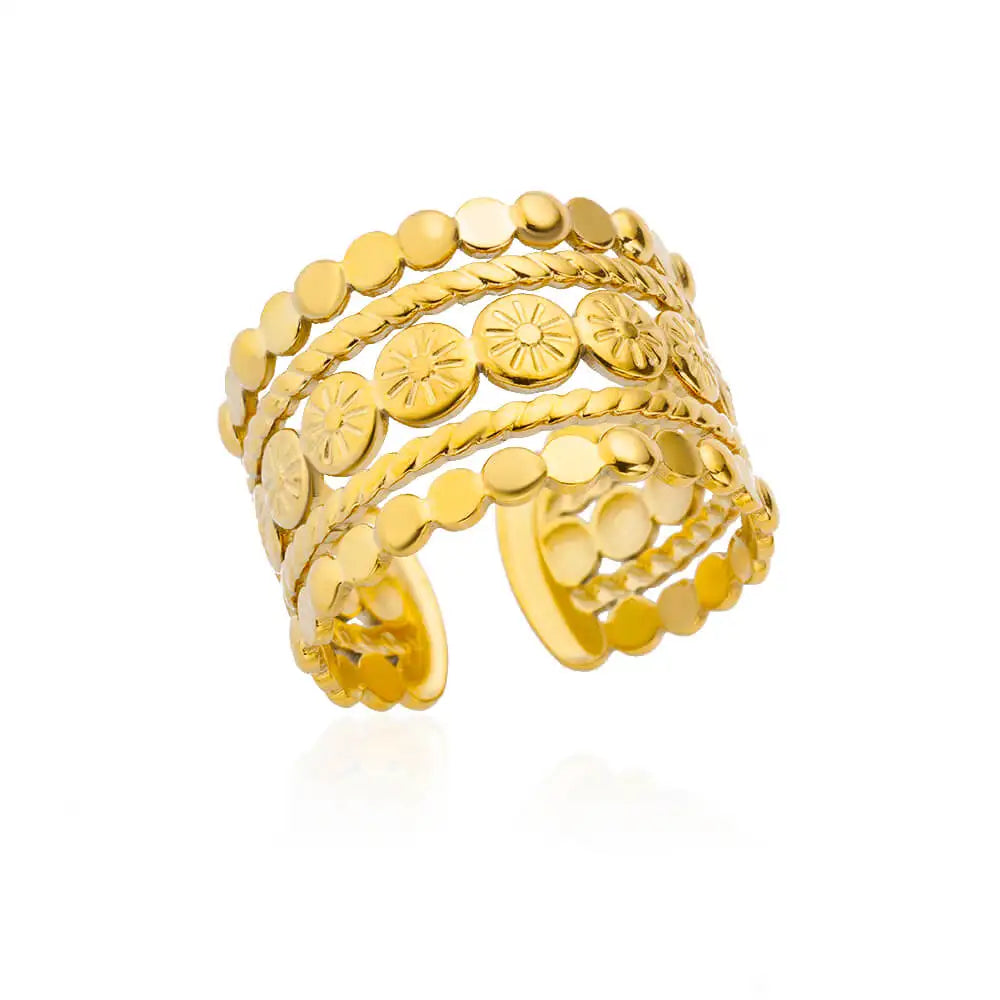 Stainless Steel Rings for Women Gold Color Women's Ring Female Male Luxury Jewelry Accessories