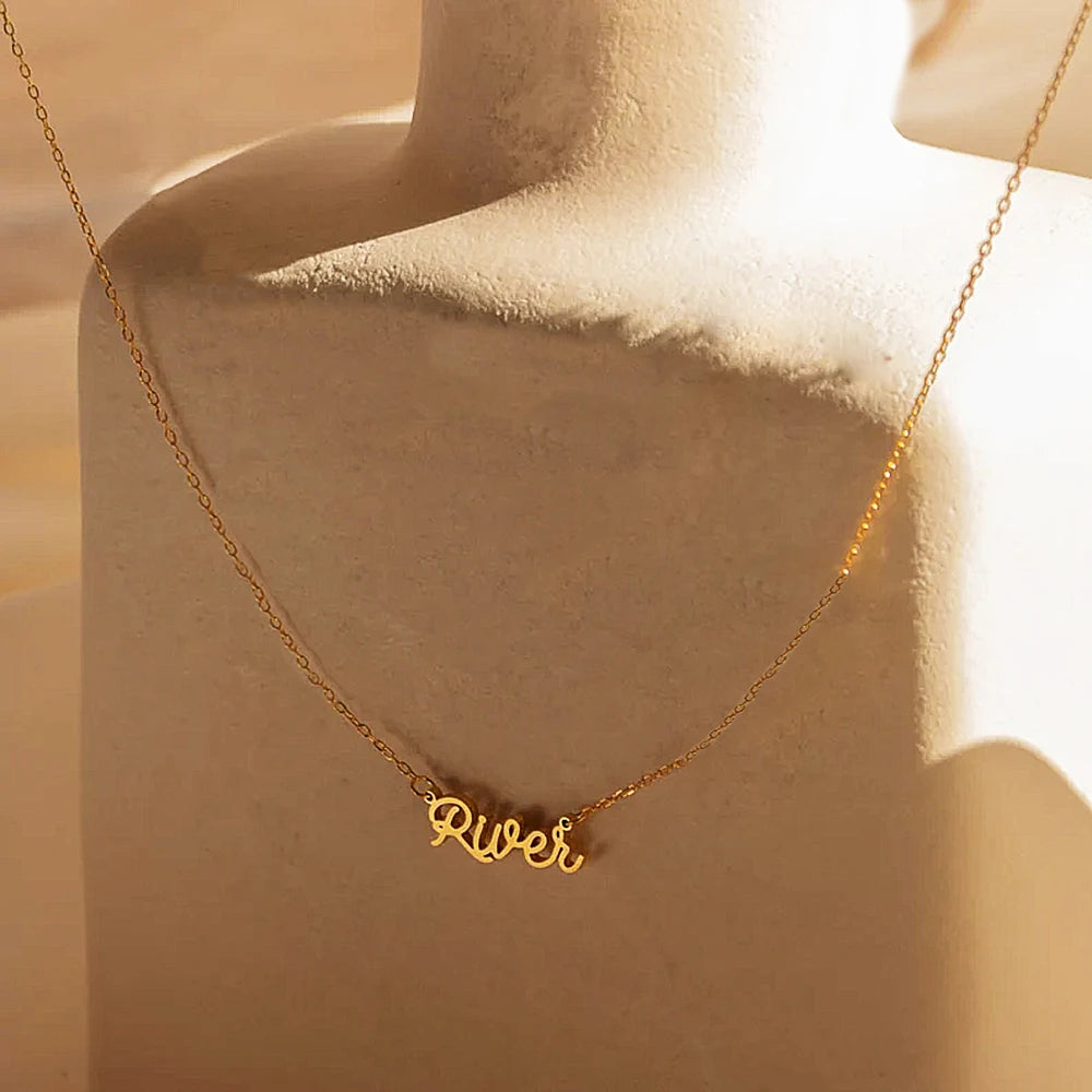 Personalized Customized Necklace for Women, Double Name Pendant Stainless Steel , Jewelry Couple Heart 1-5 Names Charm Chain Choker, Gift