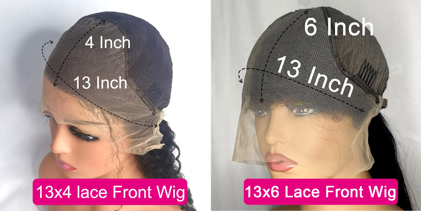 13x4 Highlight Wig Human Hair 13x6 Hd Lace Frontal Wig 40 Inch Curly Wigs Deep Wave Lace Front Wig Pre Plucked With Baby Hair
