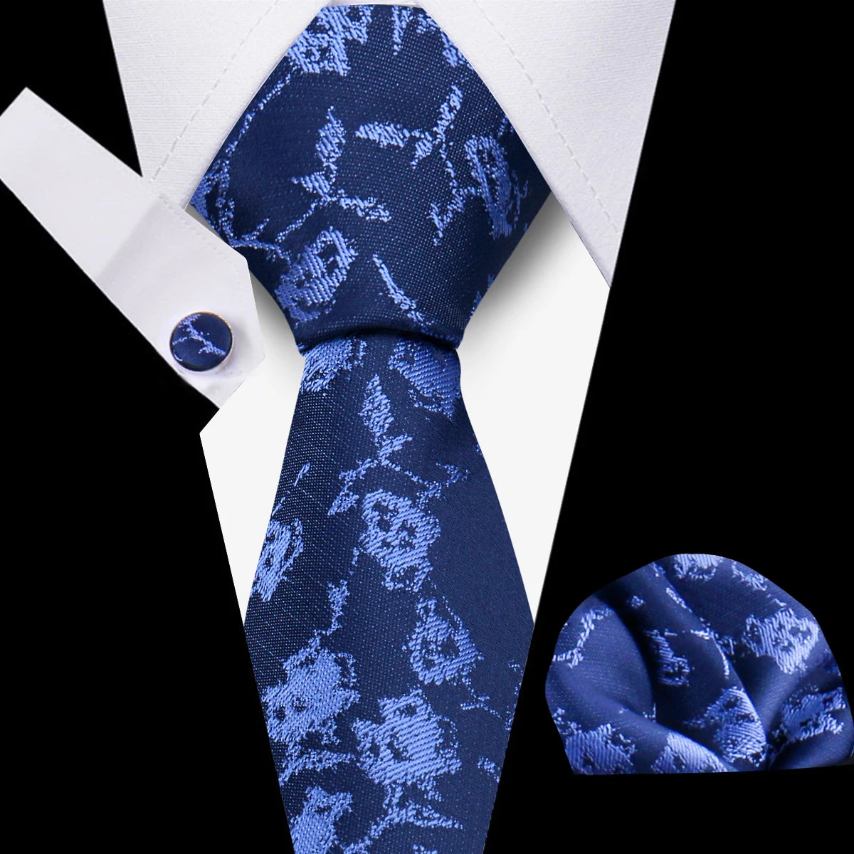 Tie For Men Classic Plaid Handkerchiefs Red Necktie Cufflinks For Men Blouse Business Wedding Accessories Women Collar Man Gift