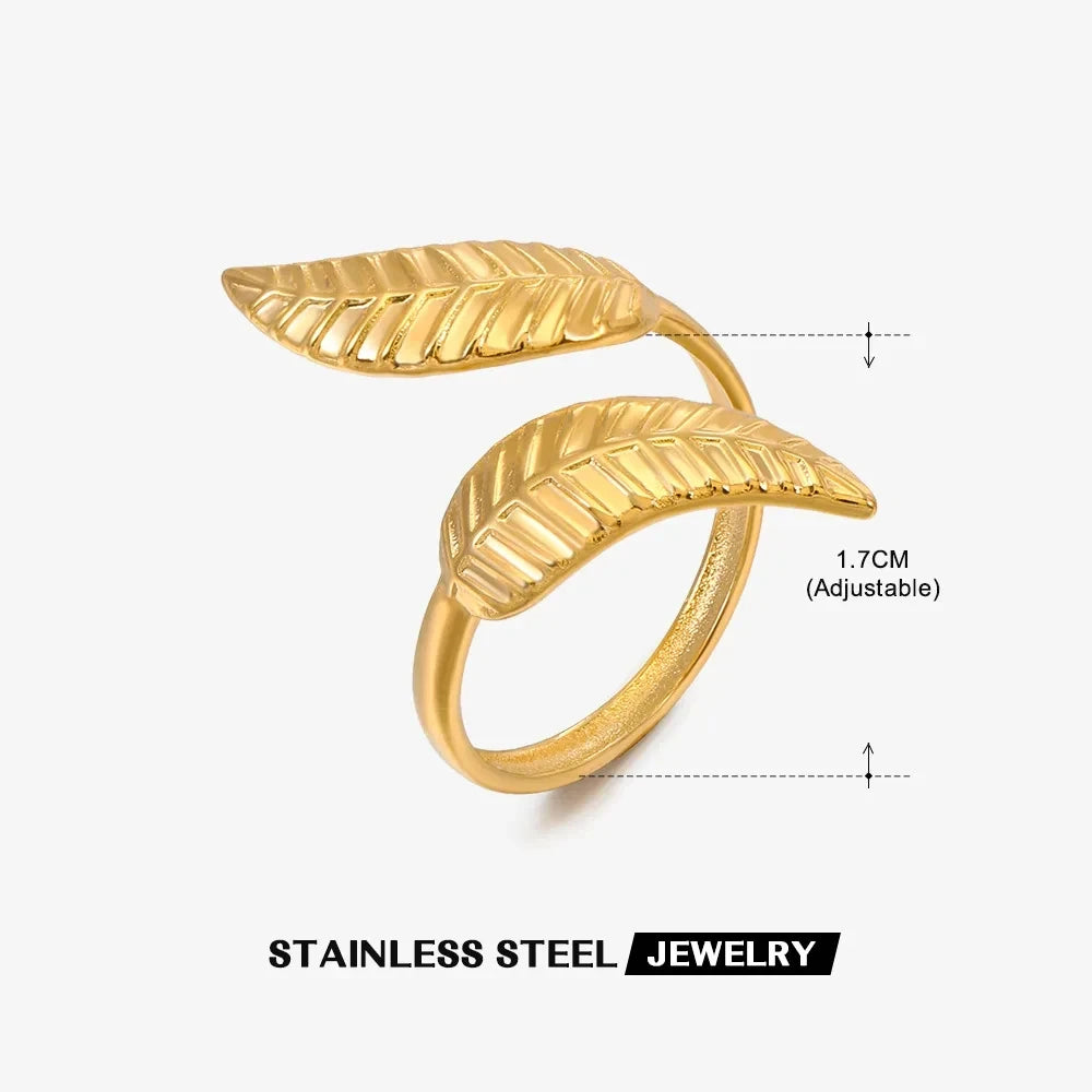Stainless Steel Rings for Women Gold Color Women's Ring Female Male Luxury Jewelry Accessories
