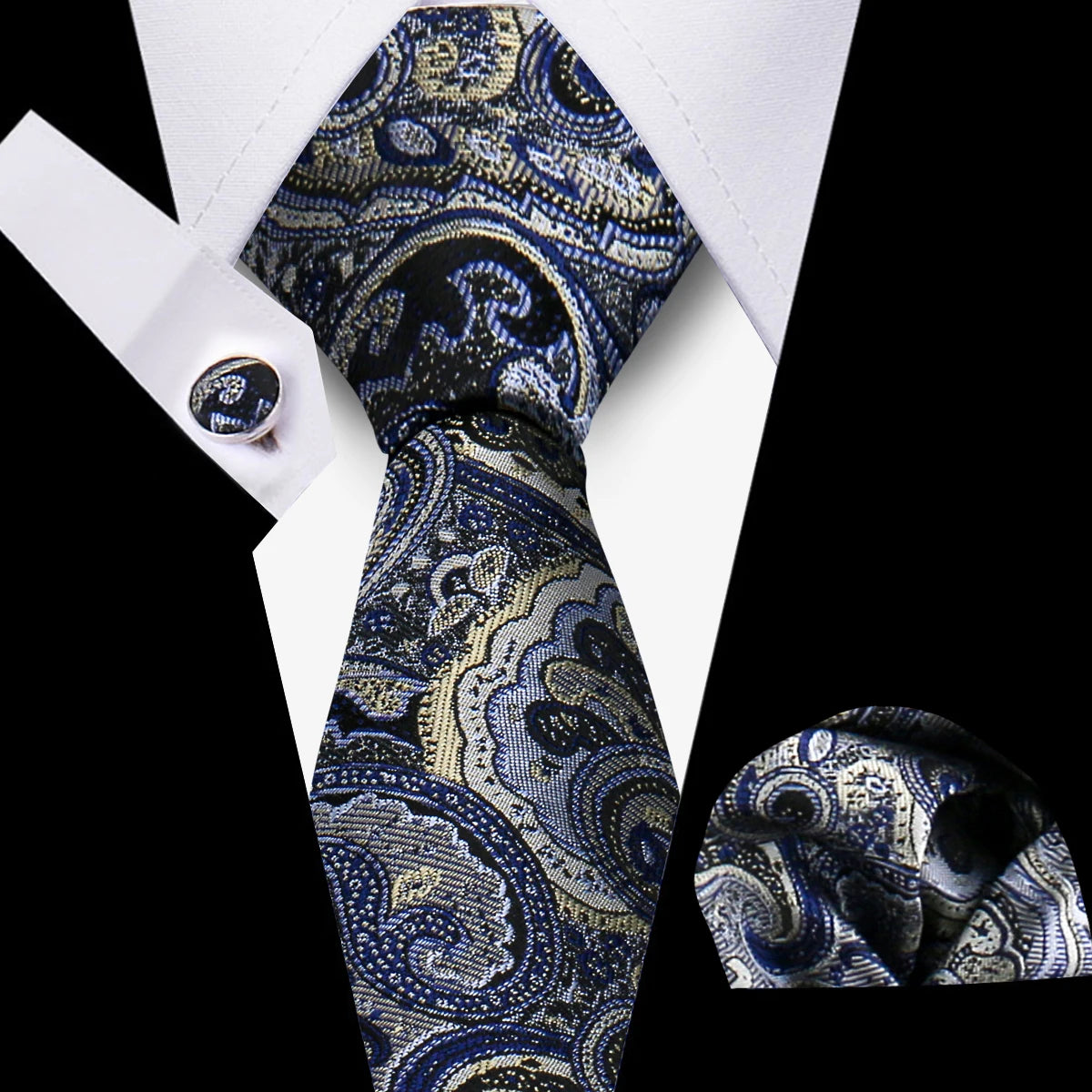 Tie For Men Classic Plaid Handkerchiefs Red Necktie Cufflinks For Men Blouse Business Wedding Accessories Women Collar Man Gift