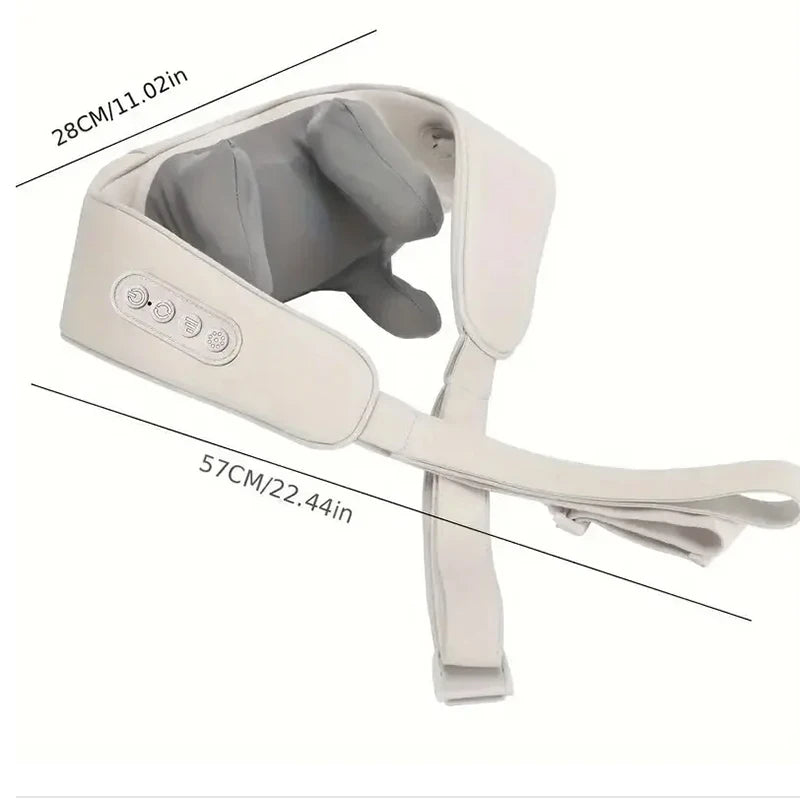 My Annes Wireless Neck Massager With Hot Compress Neck And Back Shoulder Shiatsu Kneading Massage Shawl Neck Cervical Relaxing Trapezius