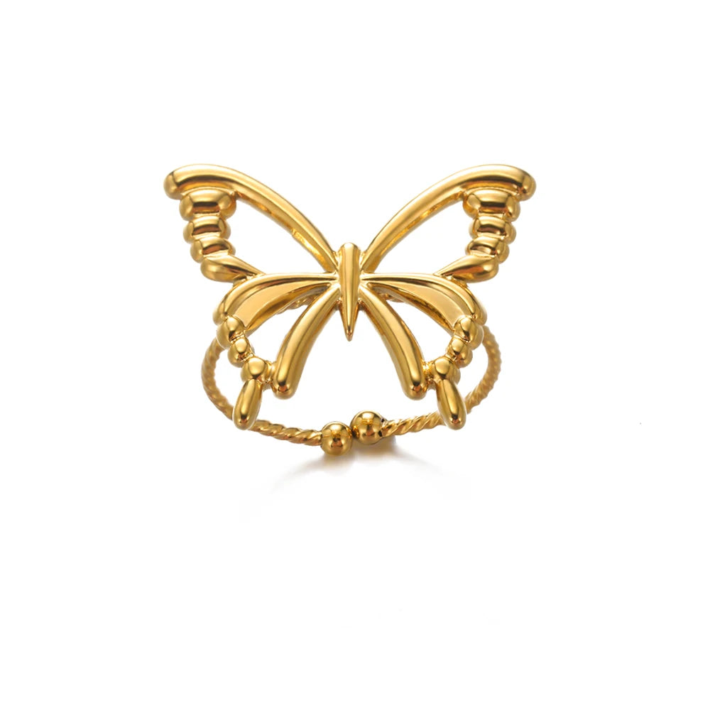 Stainless Steel Rings for Women Gold Color Women's Ring Female Male Luxury Jewelry Accessories