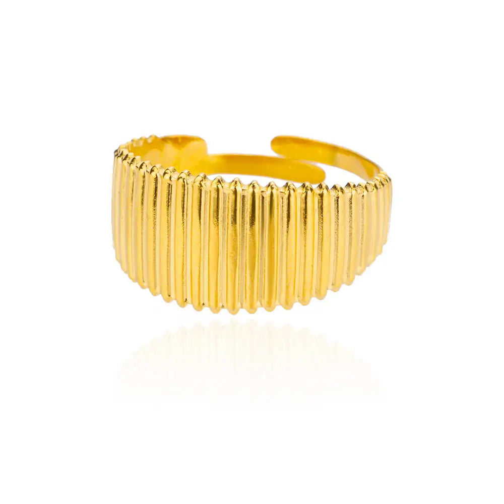 Stainless Steel Rings for Women Gold Color Women's Ring Female Male Luxury Jewelry Accessories