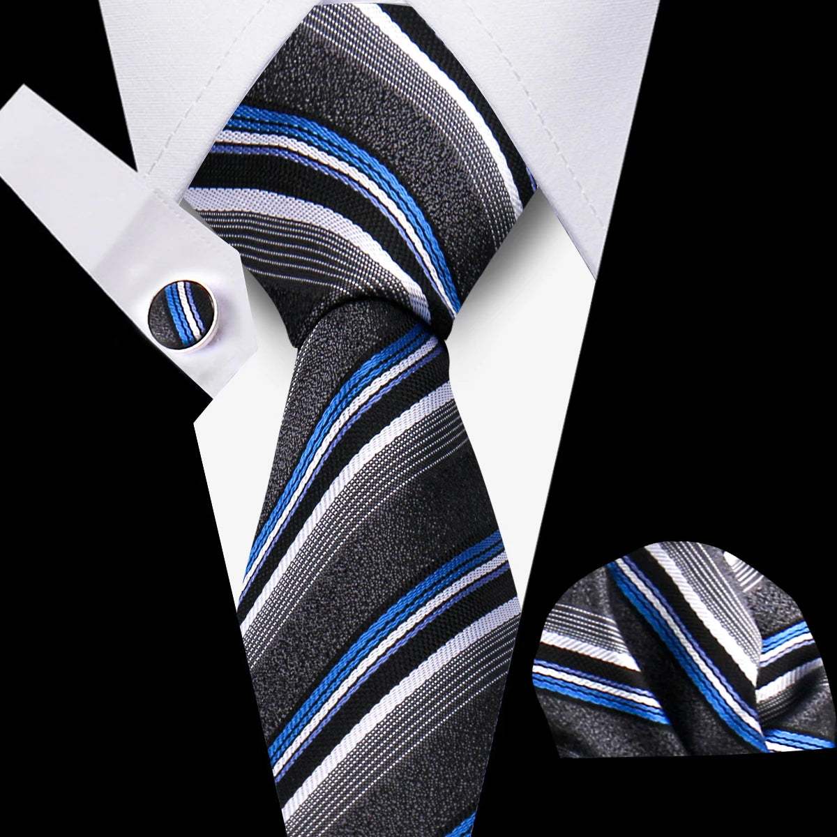 Tie For Men Classic Plaid Handkerchiefs Red Necktie Cufflinks For Men Blouse Business Wedding Accessories Women Collar Man Gift