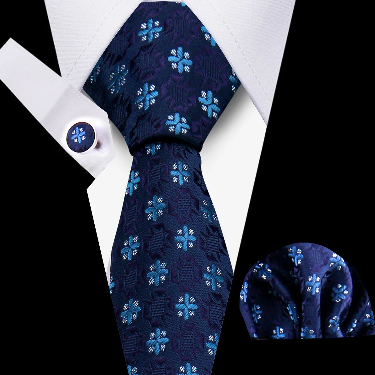 Tie For Men Classic Plaid Handkerchiefs Red Necktie Cufflinks For Men Blouse Business Wedding Accessories Women Collar Man Gift