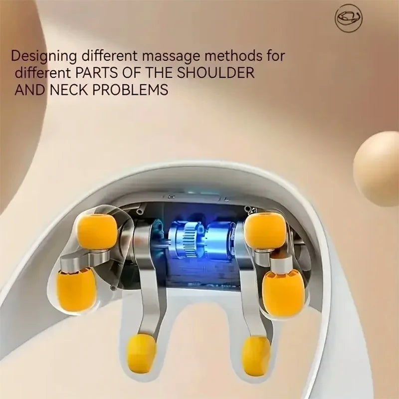 My Annes Wireless Neck Massager With Hot Compress Neck And Back Shoulder Shiatsu Kneading Massage Shawl Neck Cervical Relaxing Trapezius