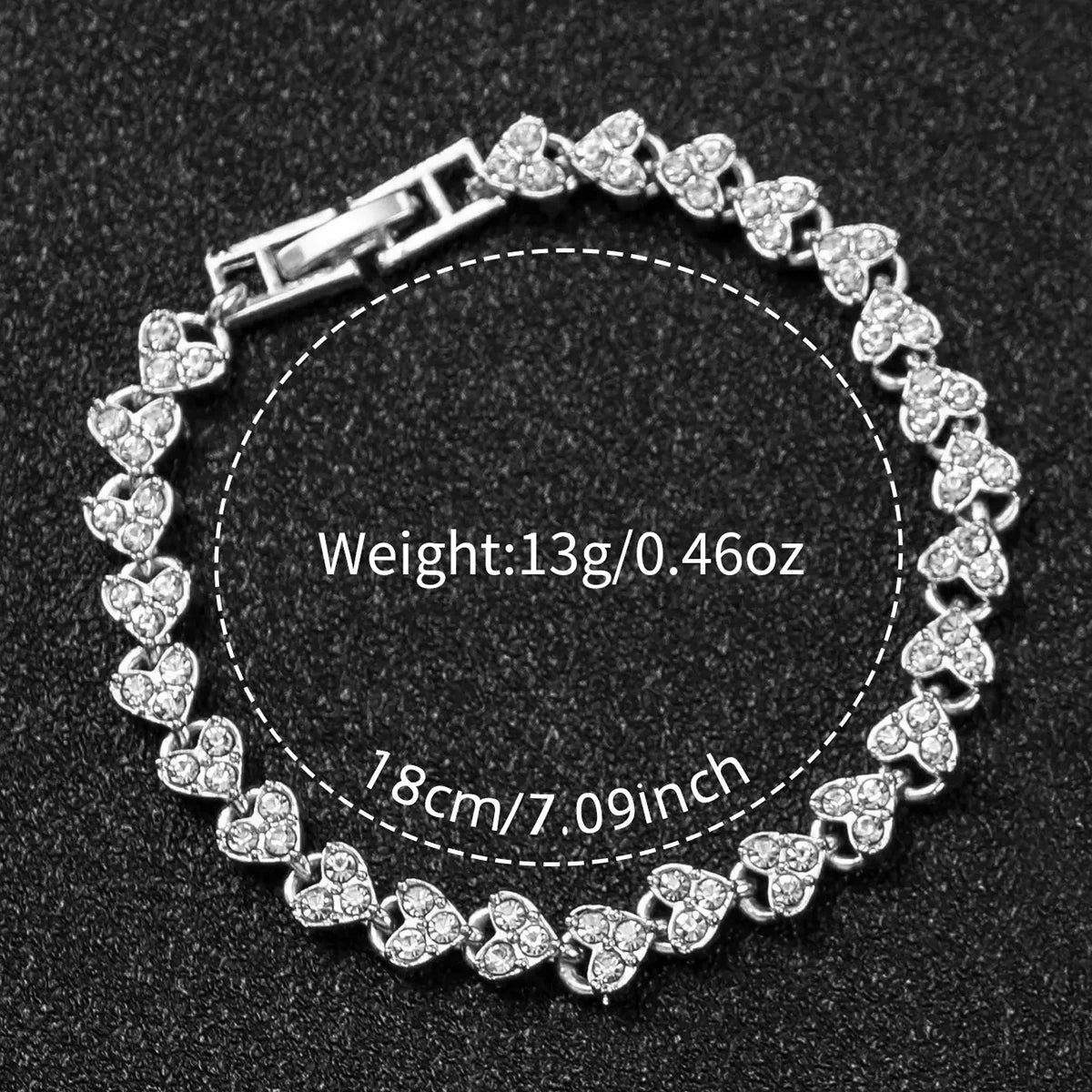 2PCS Women's Watch Fashion Rhinestone Silver Steel Band Analog Quartz Watches Bracelet Set