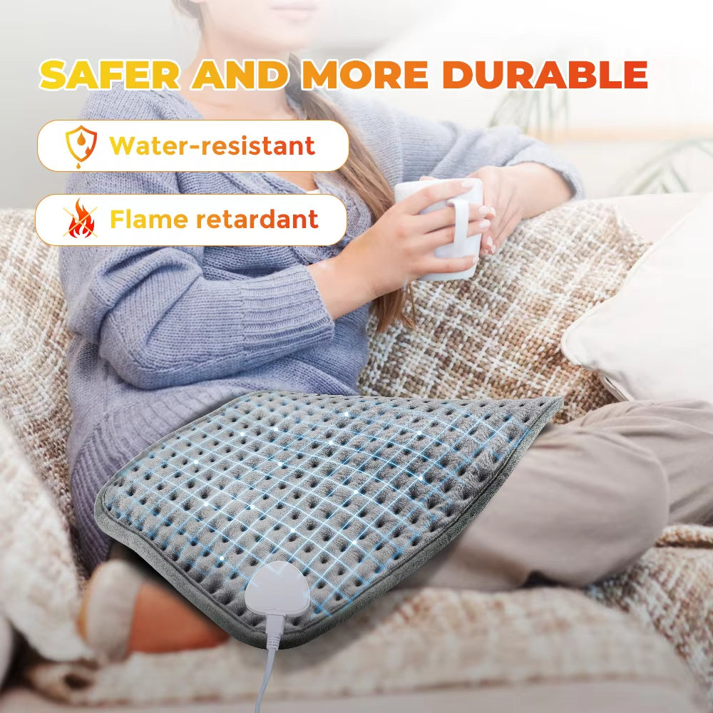 Electric Heating Pad Blanket Timer Heating Pad For Shoulder Neck Back Spine Leg Winter Warm