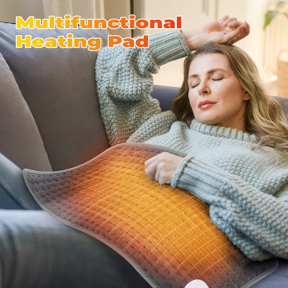 Electric Heating Pad Blanket Timer Heating Pad For Shoulder Neck Back Spine Leg Winter Warm
