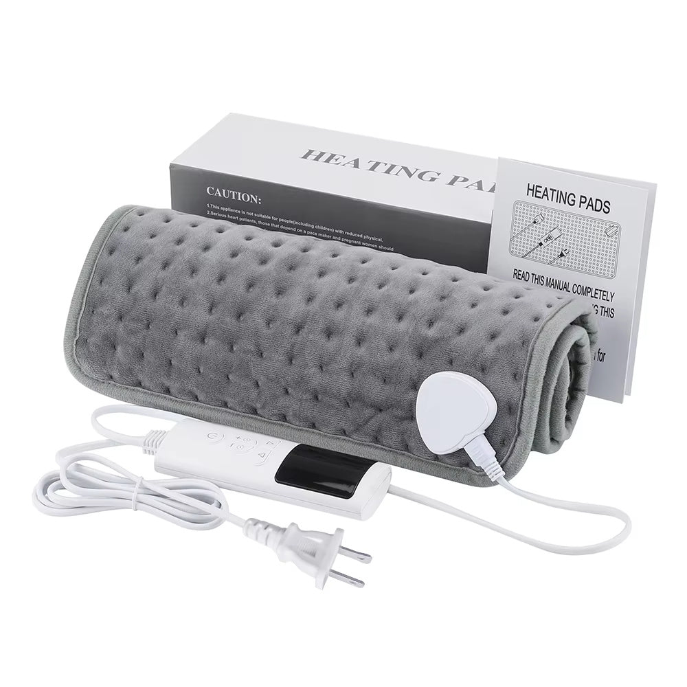 Electric Heating Pad Blanket Timer Heating Pad For Shoulder Neck Back Spine Leg Winter Warm