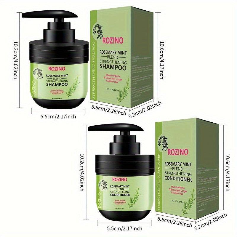 4pcs Rosemary Mint Hair Care Set - Unisex Adult Moisturizing Shampoo, Conditioner, and Hair Mask with Natural Oils, Keratin, Aloe Vera, and Beeswax for Nourishment and Smoothness, Suitable for All Hair Types