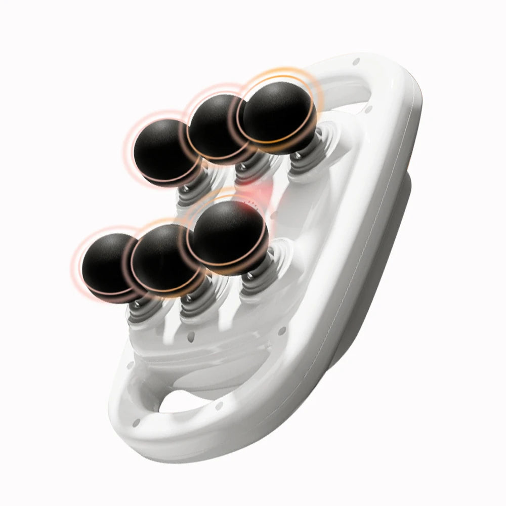 Gun Muscle Massager Gun Six Heads High Frequency Neck Waist Massage Machine Neck Shoulder Professional Fascia Massage Gun