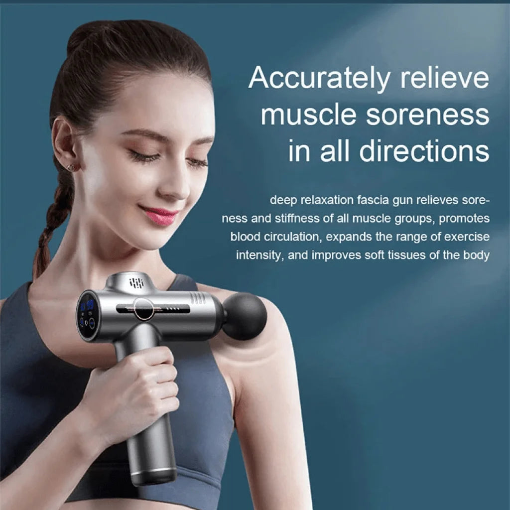 Portable Gun Vibration Massage Gun For Body Neck Back Deep Muscle Relaxation Fitness Slimming One Head